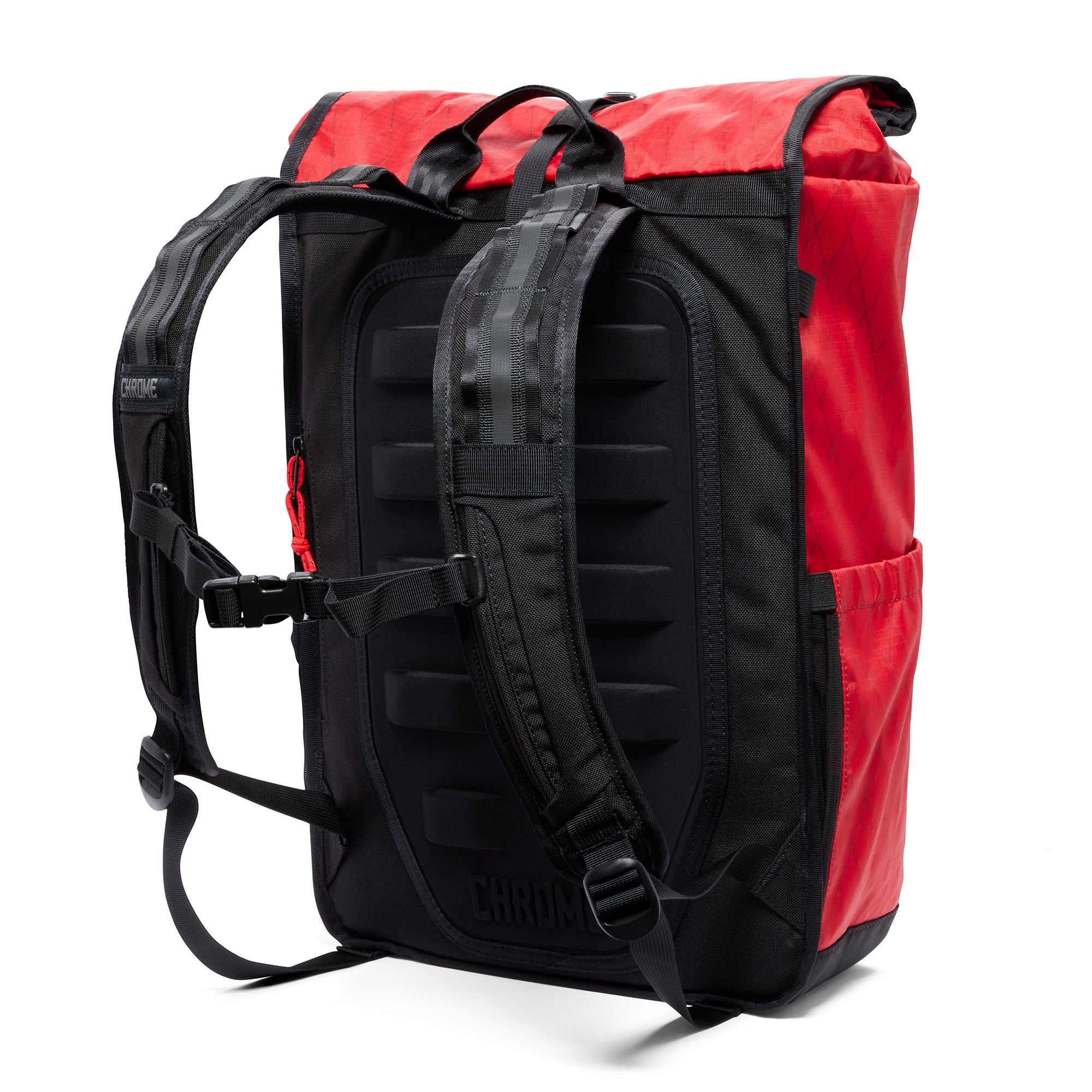 Bravo 4.0 backpack in red x fabric back view #color_red x