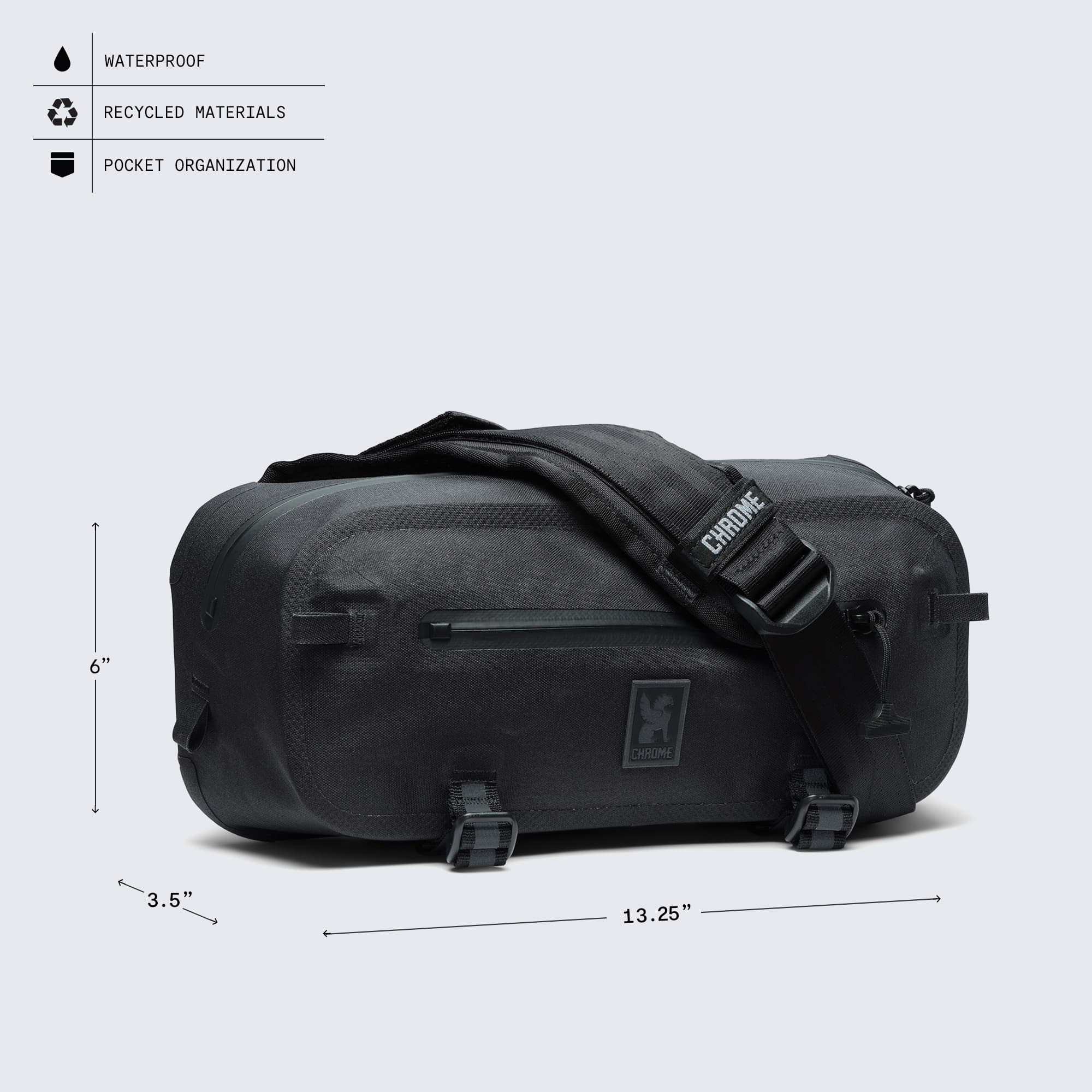 Measurements of the waterproof Mini Kadet #color_black